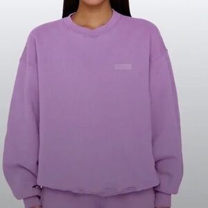 Set active crew sweatshirt in cosmo size small